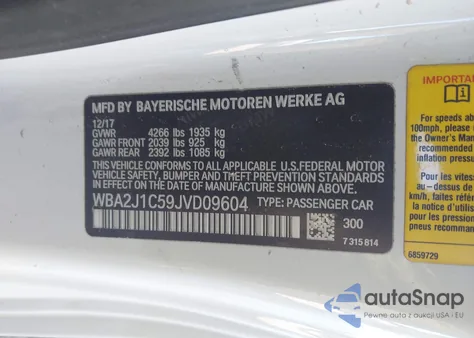 2018 BMW 230I z USA, uszkodzony, nr VIN WBA2J1C59JVD09604